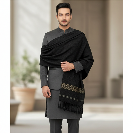 Men’s Velvet Shawl | Winter Luxury Collection