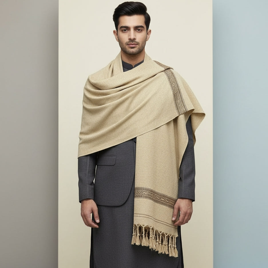 Men’s Velvet Shawl | Winter Luxury Collection