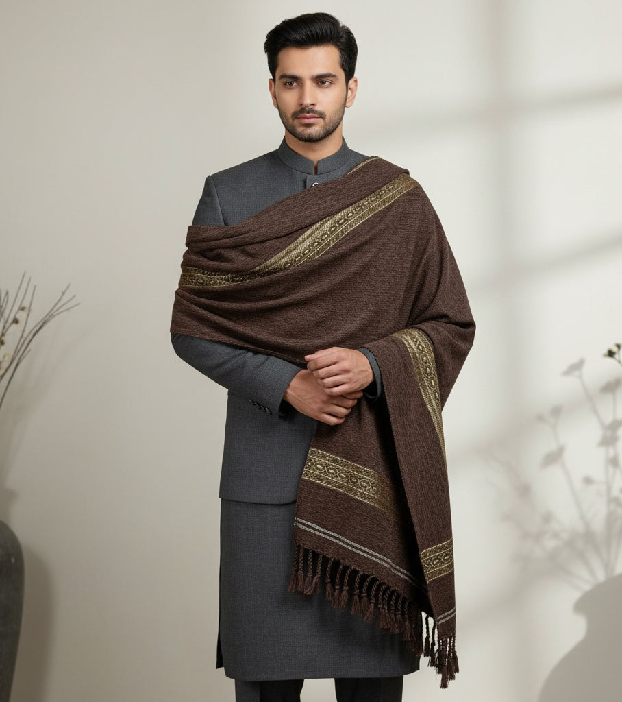 Men’s Velvet Shawl | Winter Luxury Collection