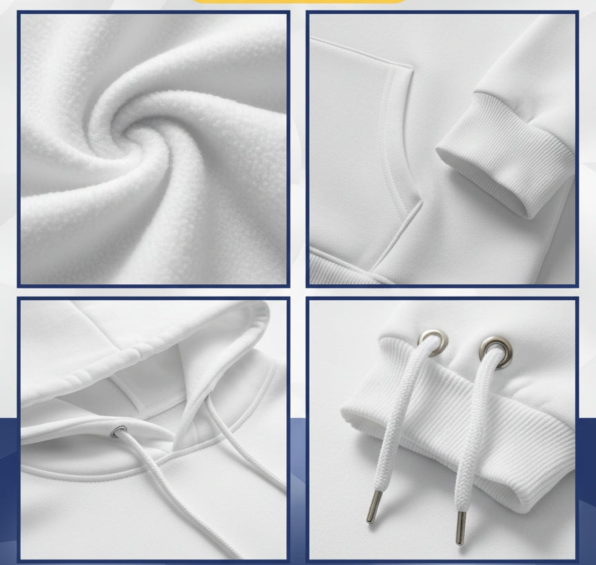 1 Pc Men's Fleece Plain Hoodie