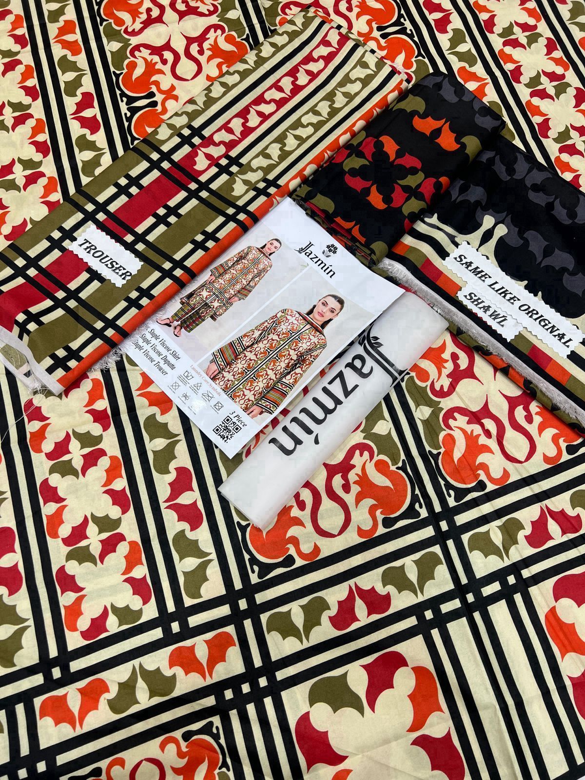 Viscose 3-Piece Suit - Winter Collection Warmth & Style Combined!