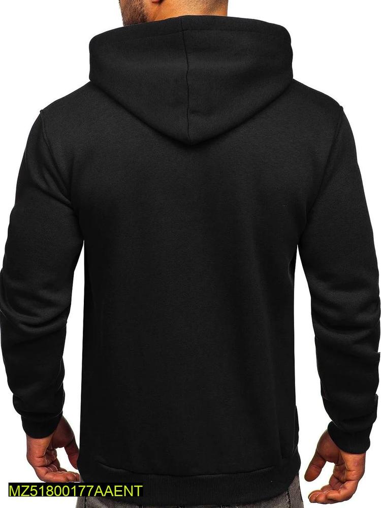 1 Pc Men's Fleece Plain Hoodie